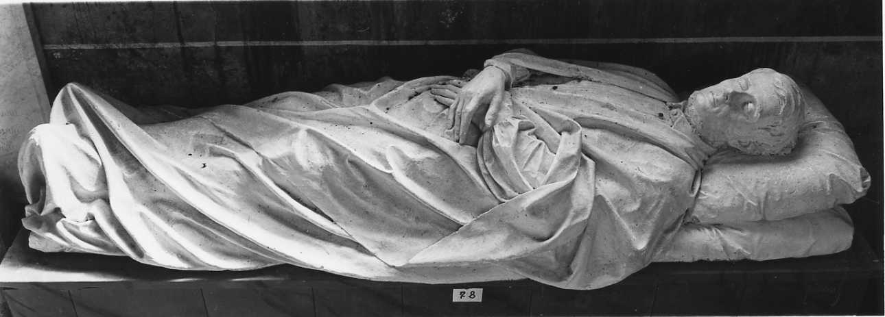 salma di Carlo Promis avvolta in un lenzuolo (scultura, opera isolata) di Della Vedova Pietro (ultimo quarto sec. XIX)