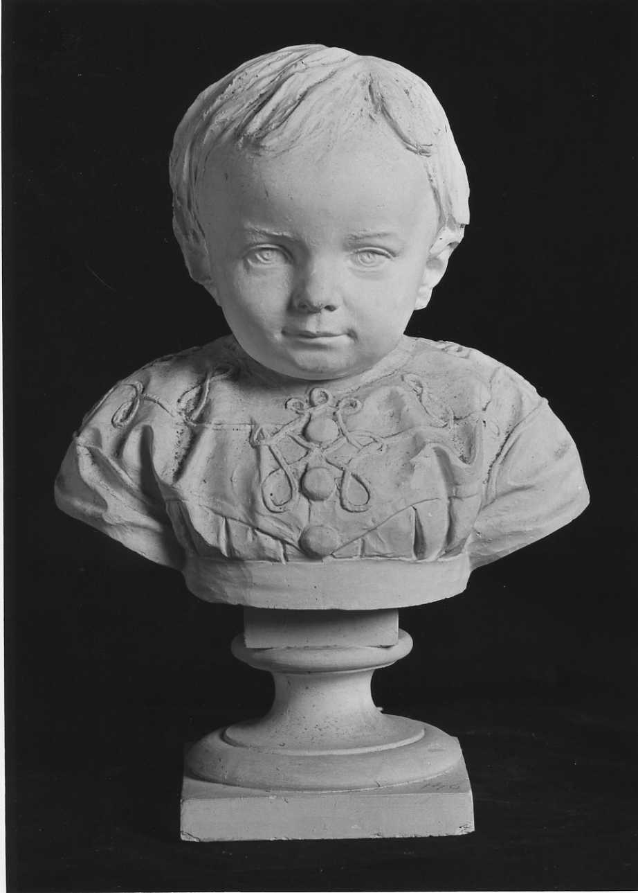 ritratto di bambino (busto, opera isolata) di Della Vedova Pietro (seconda metà sec. XIX)