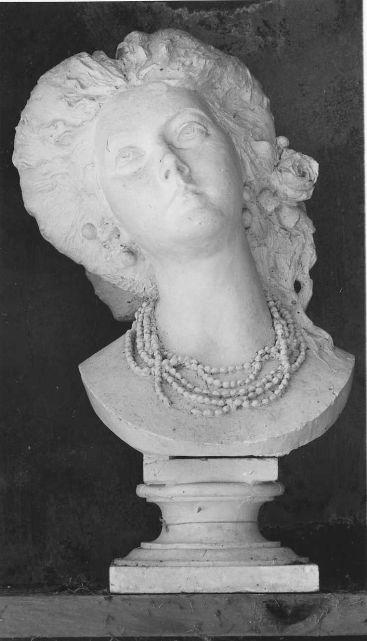 ritratto a mezzo busto di Virginia Oldoini Verasis contessa di Castiglione (busto, opera isolata) di Della Vedova Pietro (terzo quarto sec. XIX)