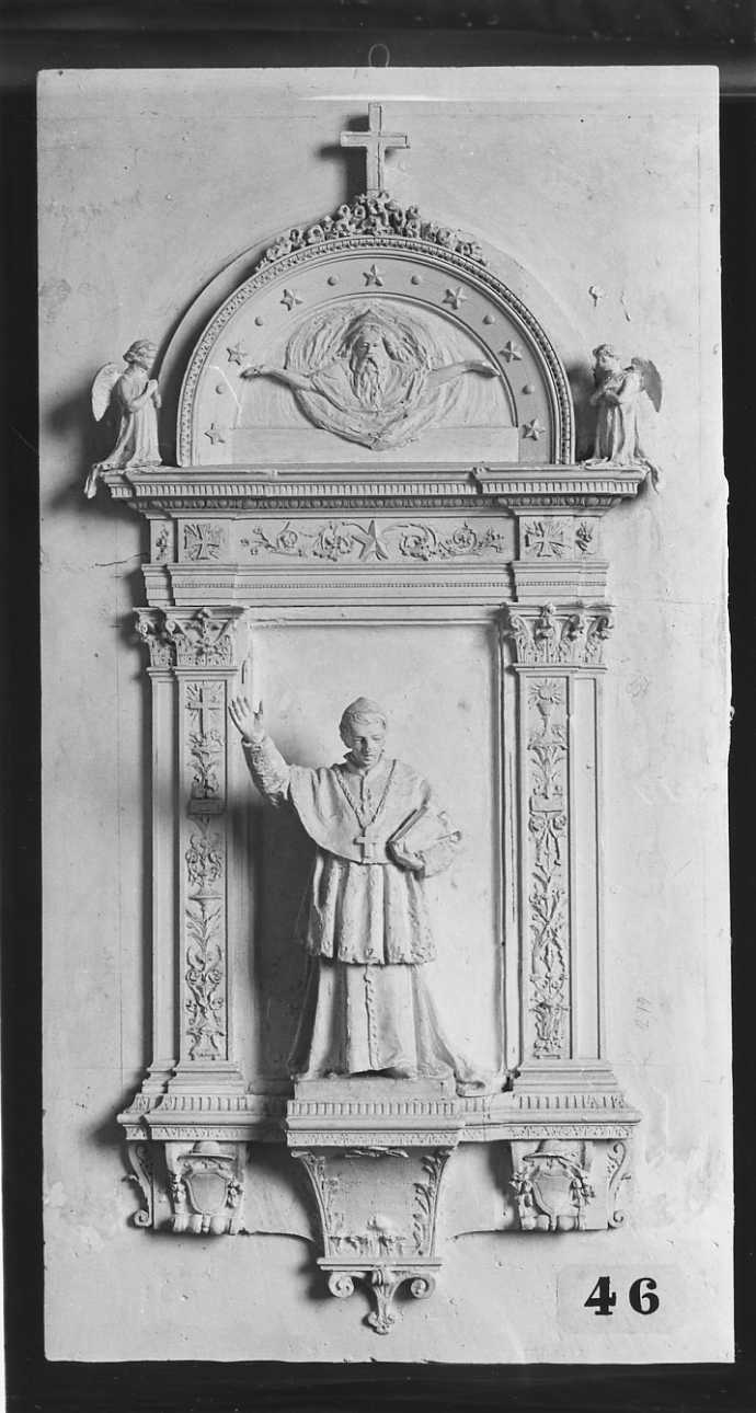 ritratto a figura intera di Peter Pazmany (scultura, opera isolata) di Della Vedova Pietro (ultimo quarto sec. XIX)