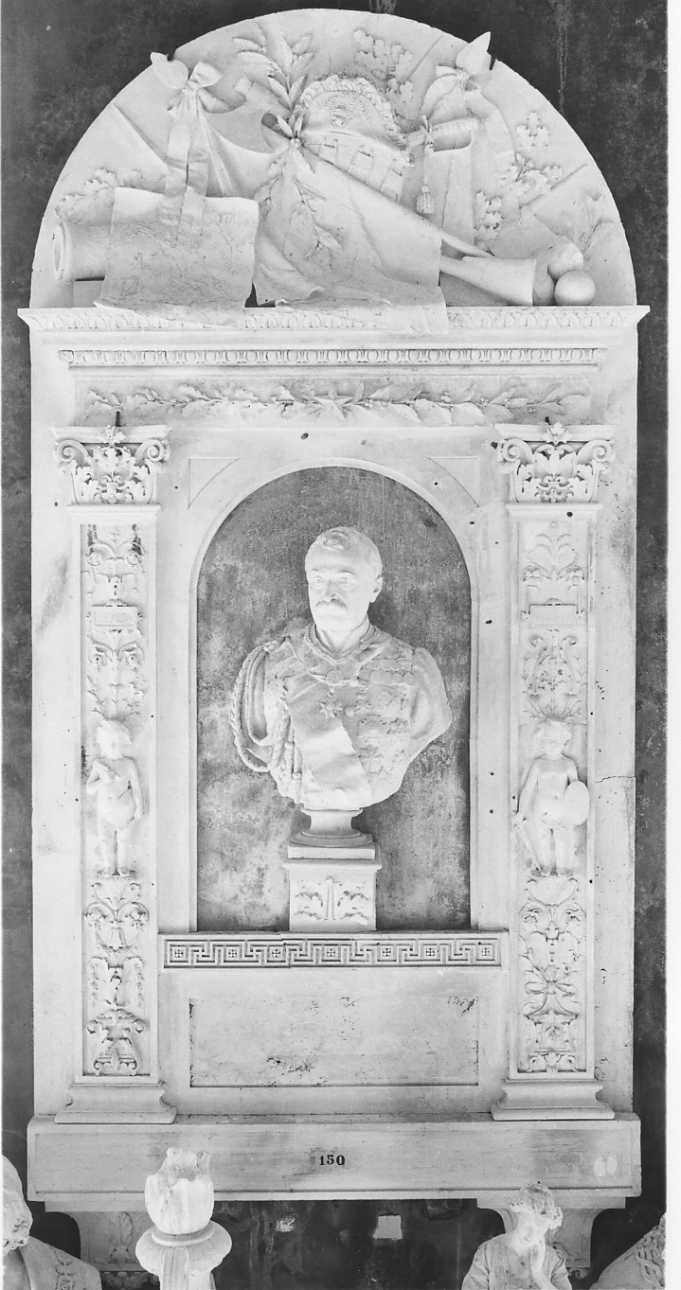 ritratto a mezzo busto di Giovanni Durando (scultura, opera isolata) di Della Vedova Pietro (ultimo quarto sec. XIX)