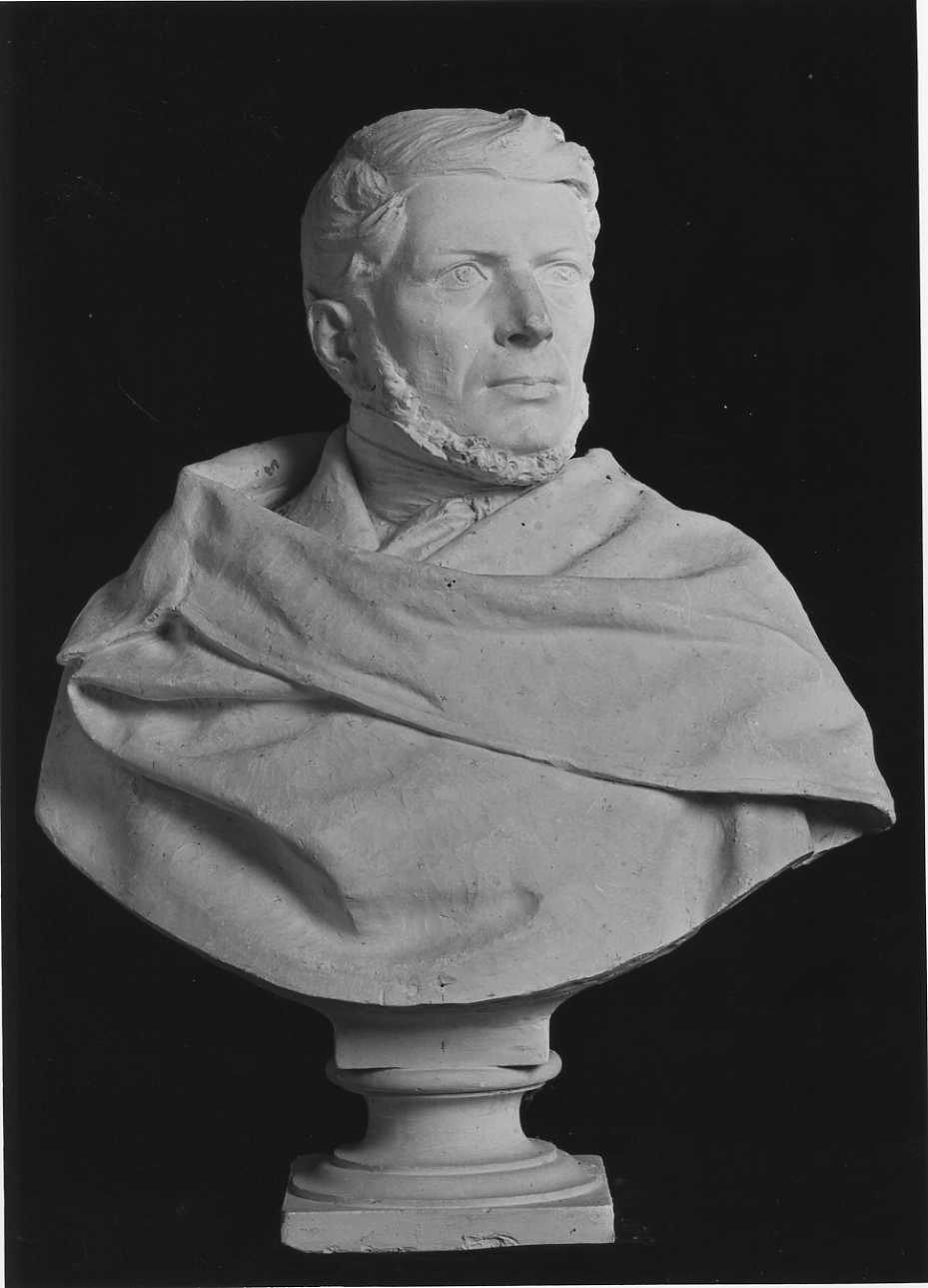 ritratto d'uomo a mezzo busto (busto, opera isolata) di Della Vedova Pietro (seconda metà sec. XIX)