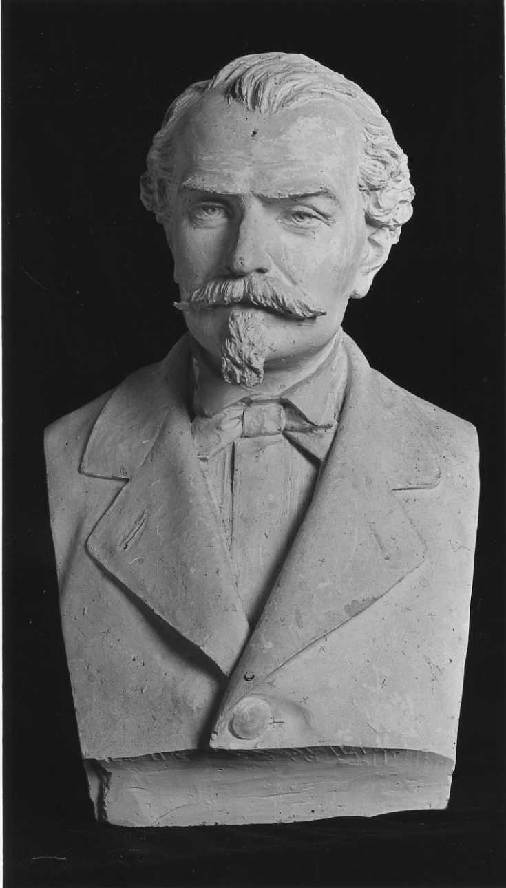 ritratto d'uomo a mezzo busto (busto, opera isolata) di Della Vedova Pietro (seconda metà sec. XIX)