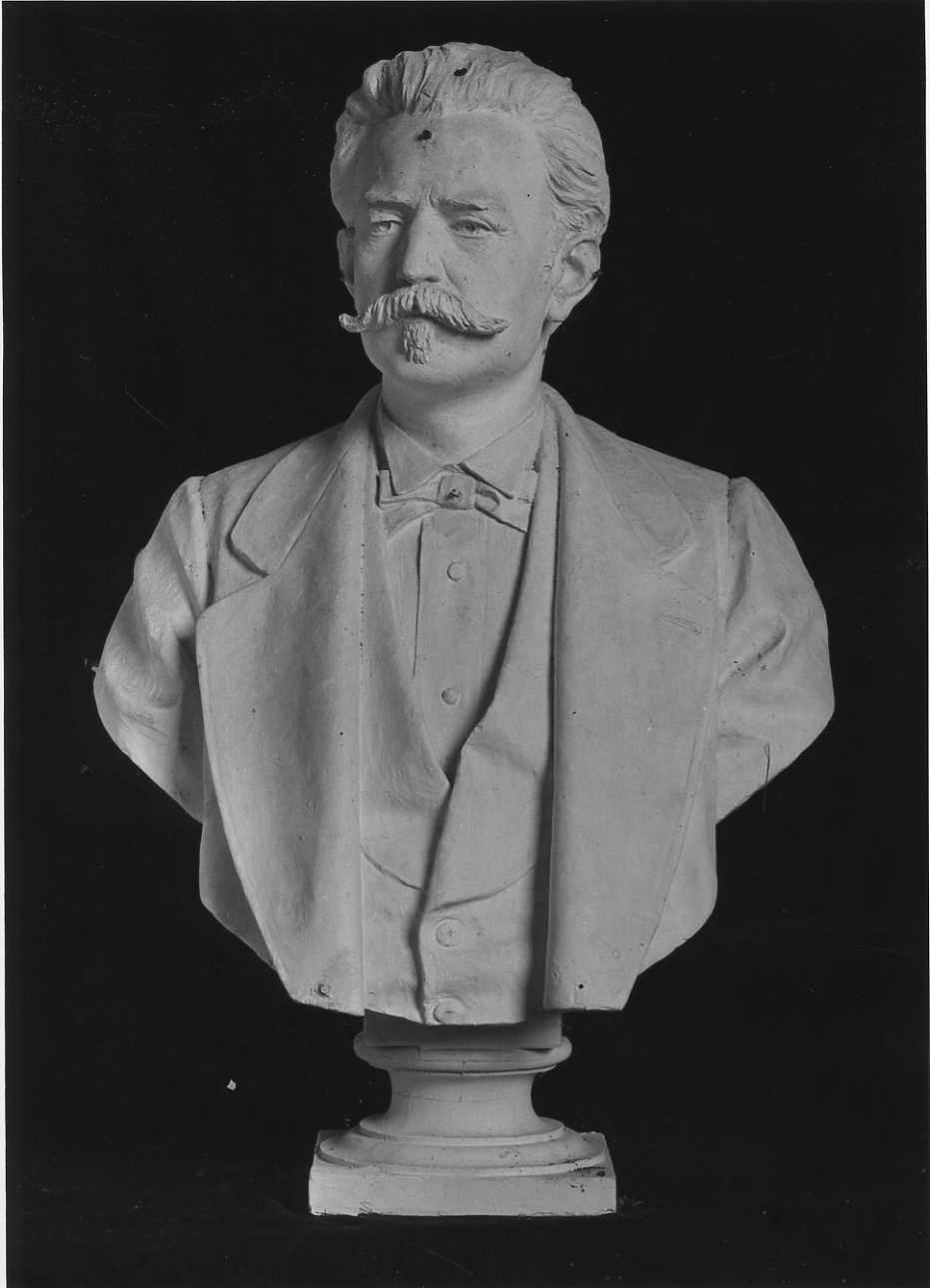 ritratto d'uomo a mezzo busto (busto, opera isolata) di Della Vedova Pietro (seconda metà sec. XIX)