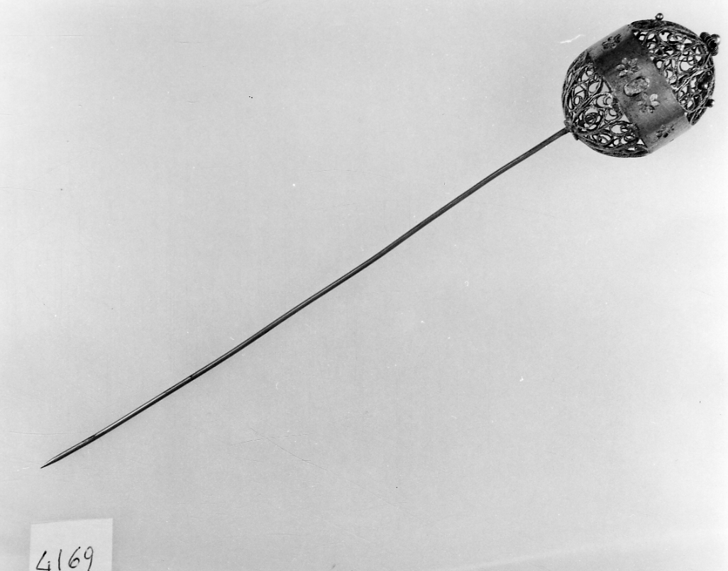 gioiello da acconciatura, opera isolata - bottega vercellese (prima metà sec. XIX)