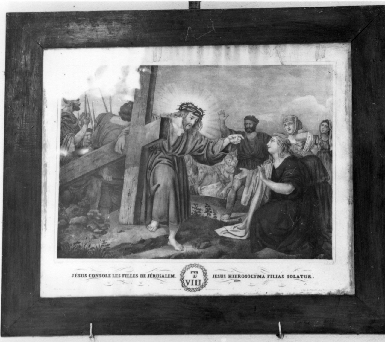 stazione VIII: Gesù consola le donne di Gerusalemme (stampa, elemento d'insieme) di Sabatelli Luigi, Musson Pierre (attribuito) (fine/inizio secc. XVIII/ XIX)