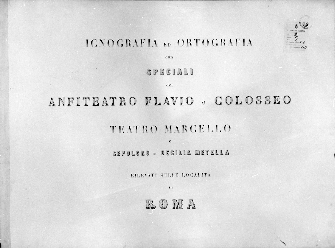 frontespizio (stampa) di Olioli Carlo (metà sec. XIX)