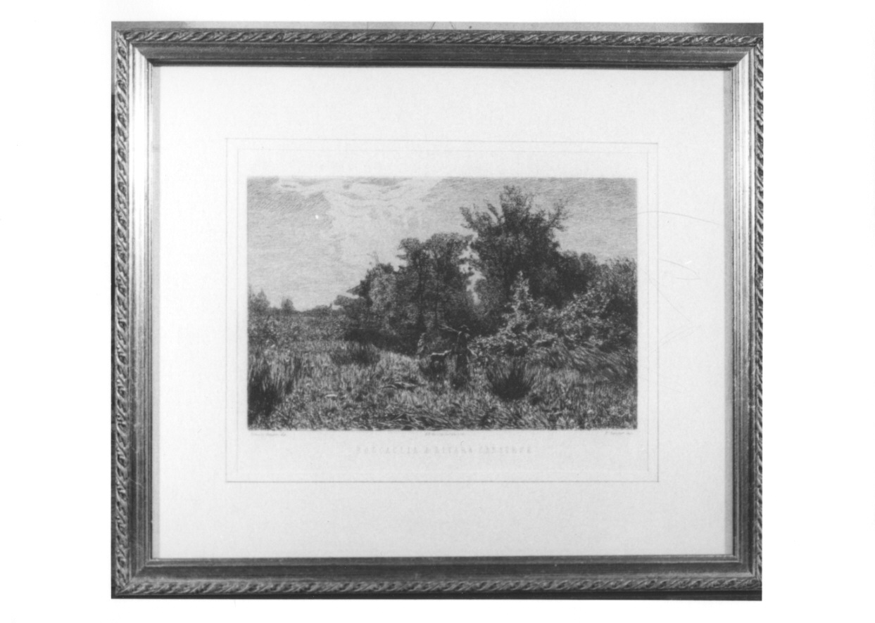 paesaggio con figure (stampa) di Rayper Ernesto (seconda metà sec. XIX)