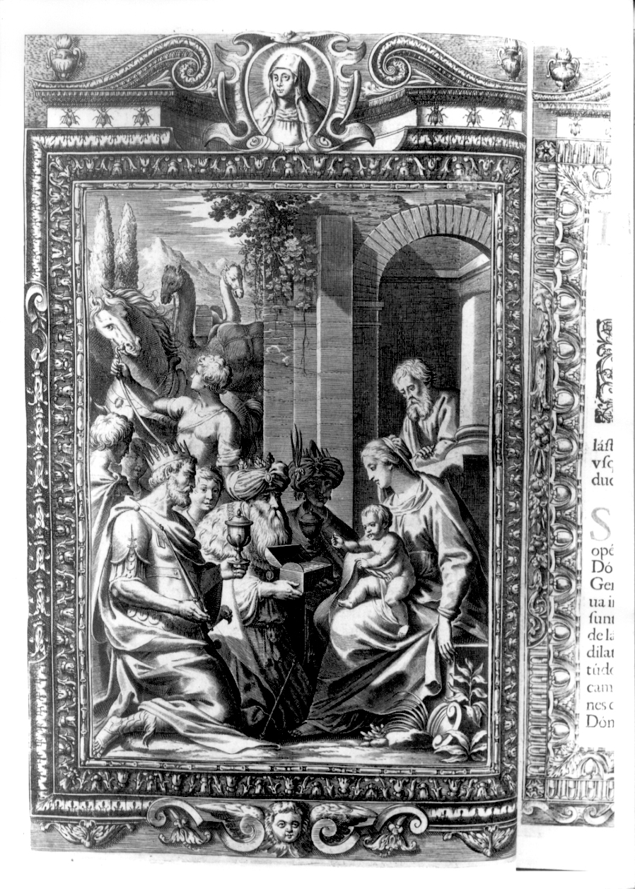 ritratto della Madonna (stampa, elemento d'insieme) - ambito italiano (prima metà sec. XVII)