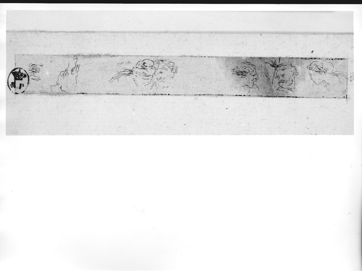 studio di teste (stampa) di Castiglione Giovanni Benedetto detto Grechetto (metà sec. XVII)