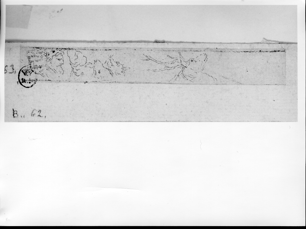 studio di teste d'uomo e di animali (stampa) di Castiglione Giovanni Benedetto detto Grechetto (metà sec. XVII)