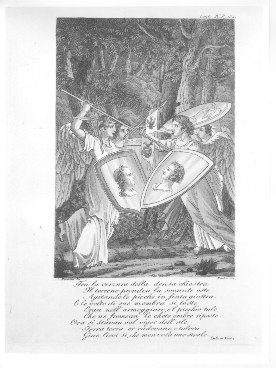 angeli combattenti (stampa) di Rados Luigi, Sergent Marceau Antoine François (prima metà sec. XIX)