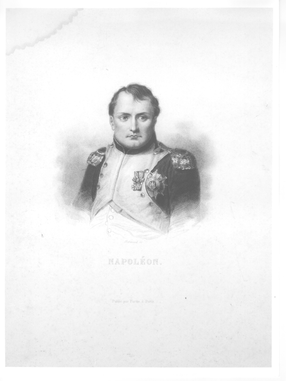 ritratto a mezzo busto di Napoleone Bonaparte (stampa) di Hopwood James I (attribuito) (prima metà sec. XIX)