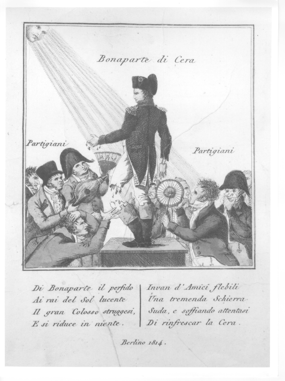 caricatura di Napoleone Bonaparte (stampa) - ambito italiano (primo quarto sec. XIX)