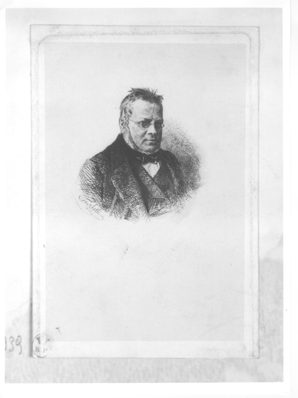 RITRATTO DI CAVOUR, ritratto di Camillo Benso conte di Cavour (stampa) di Turletti Celestino (terzo quarto sec. XIX)