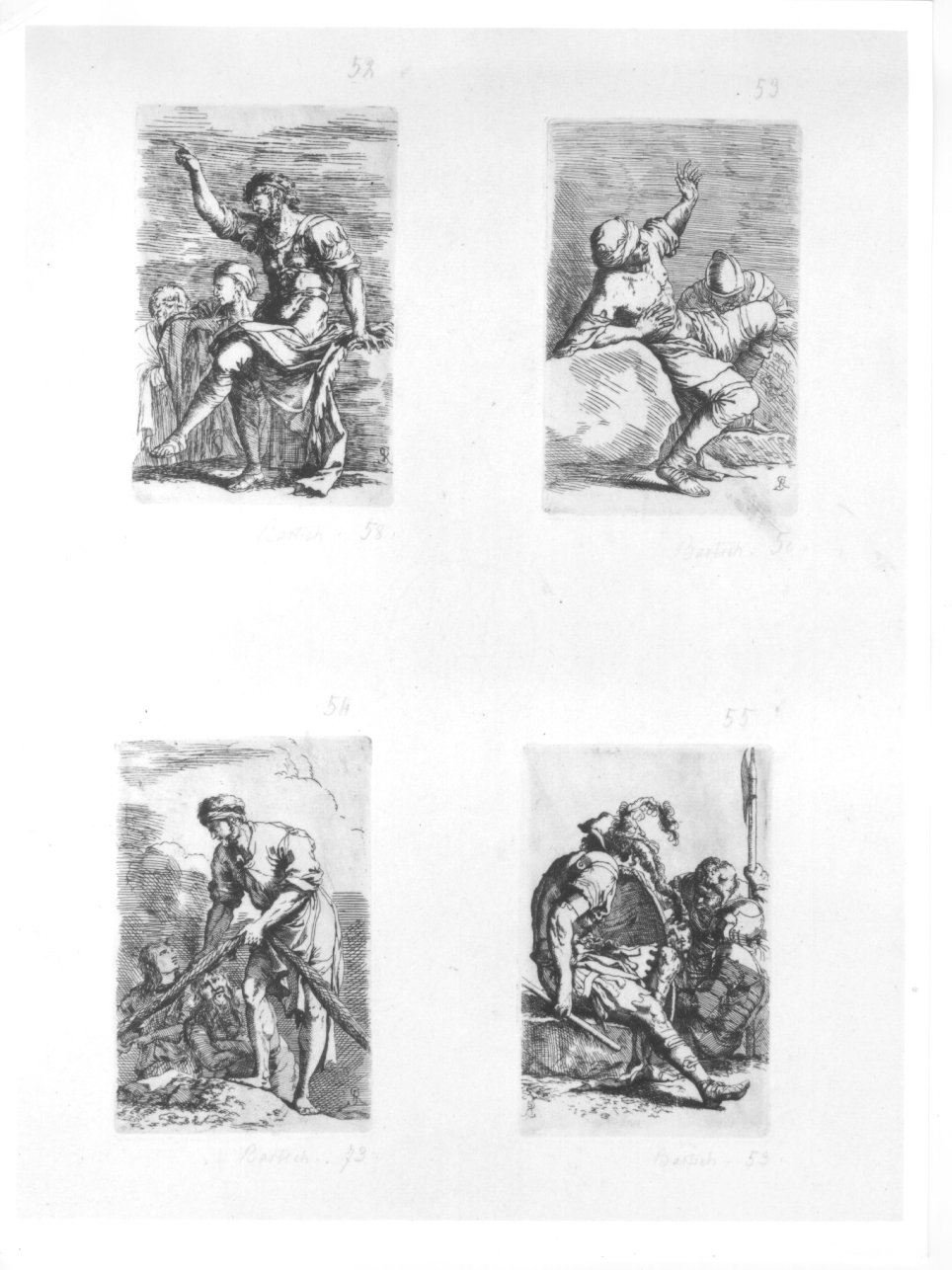 pescatori (stampa) di Rosa Salvatore (terzo quarto sec. XVII)