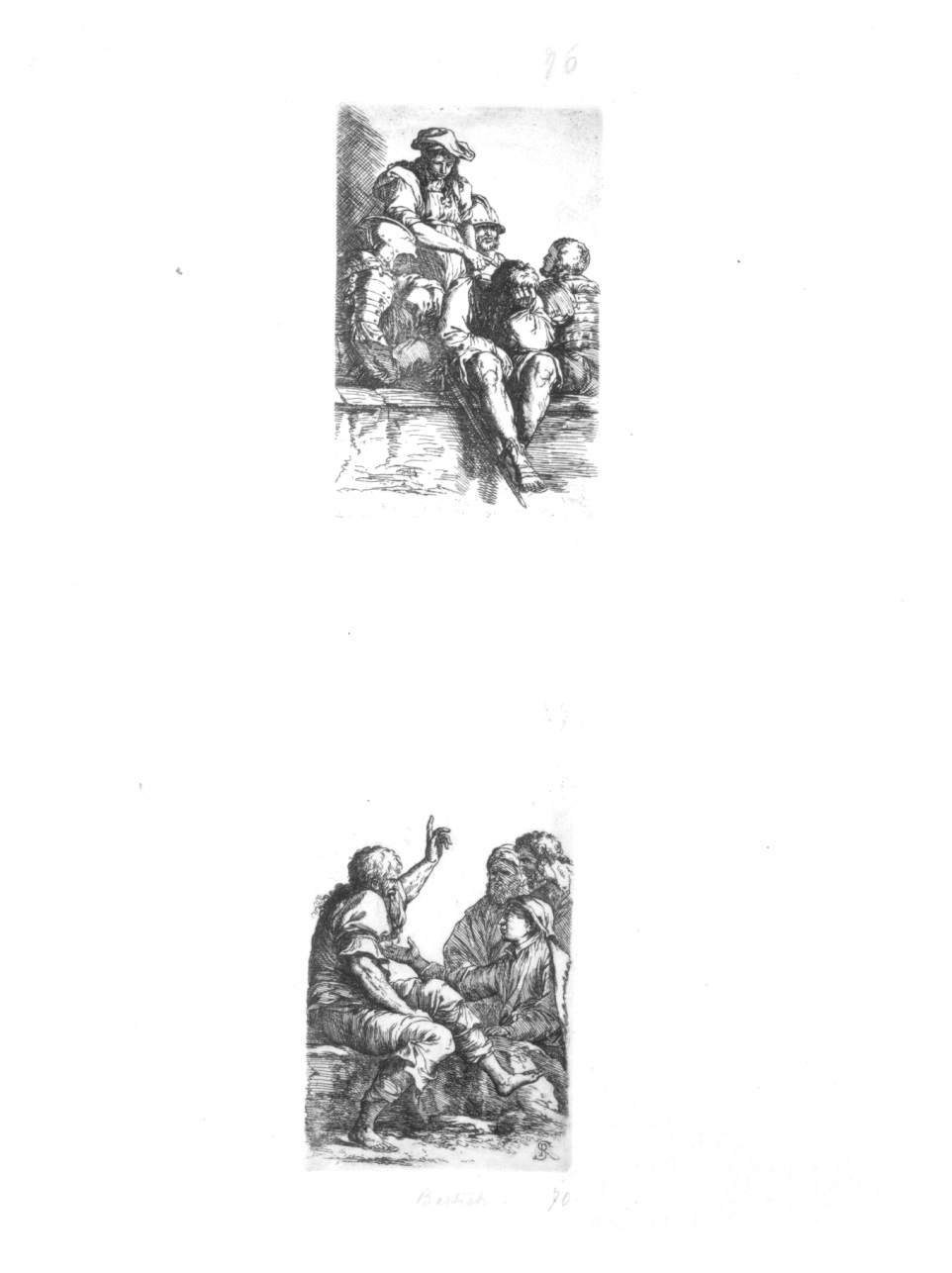 guerrieri e figure maschili (stampa) di Rosa Salvatore (terzo quarto sec. XVII)