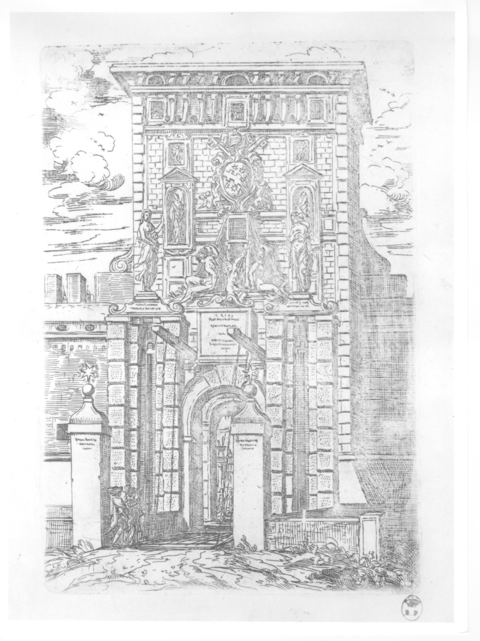 Porta Galliera, porta di Bologna detta Galliera (stampa, elemento d'insieme) di Reni Guido (secc. XVI/ XVII)