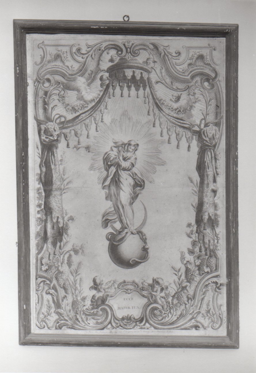 Immacolata Concezione (stampa) - ambito francese (seconda metà sec. XVIII)
