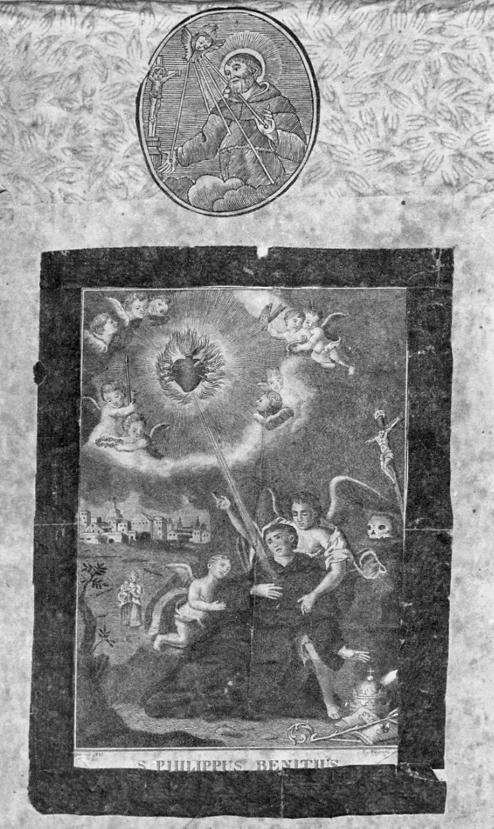 San Filippo Benizi (stampa) di Nejrotti (secondo quarto sec. XIX)