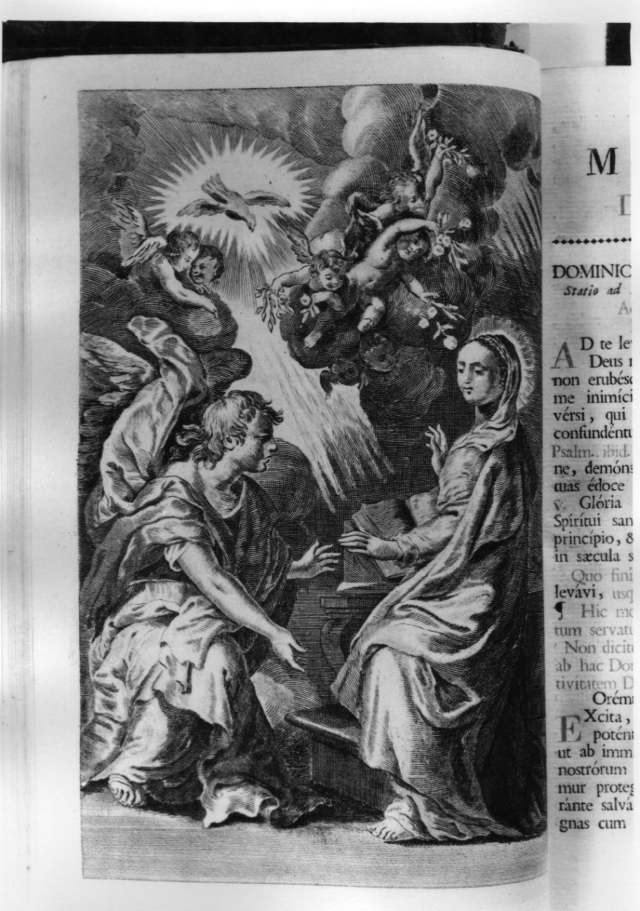 Annunciazione (stampa, elemento d'insieme) di Baratti Antonio (primo quarto sec. XIX)