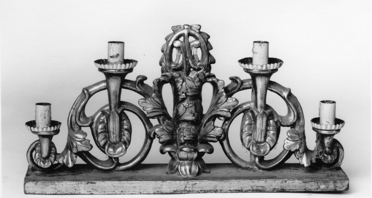 candelabro, opera isolata - ambito piemontese (prima metà sec. XIX)