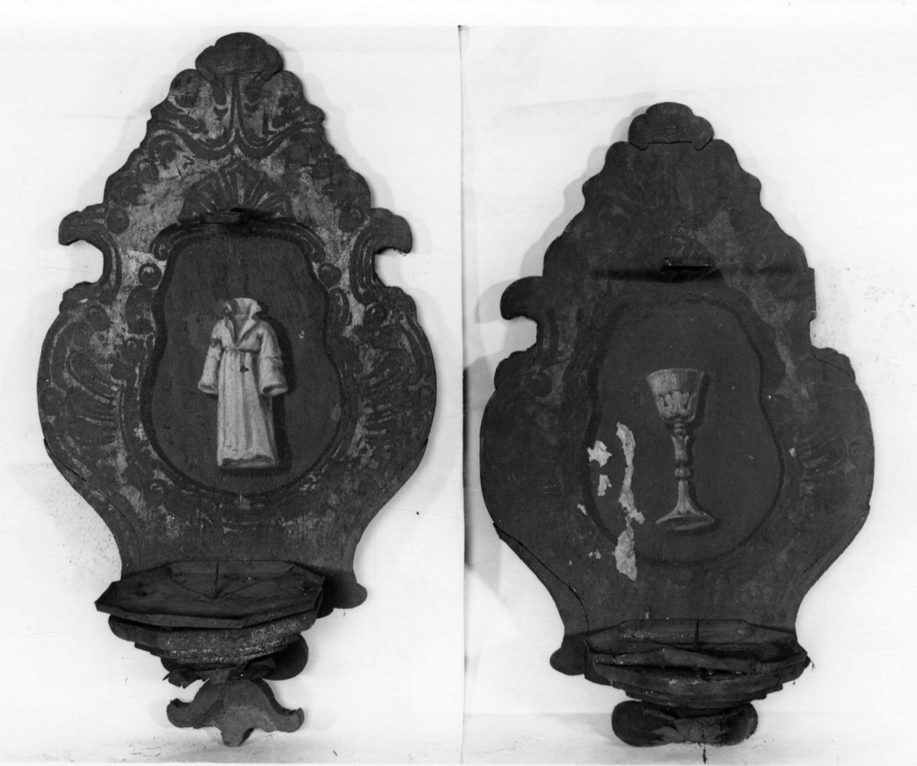 strumenti della passione (ventola, serie) - bottega piemontese (seconda metà sec. XVIII)