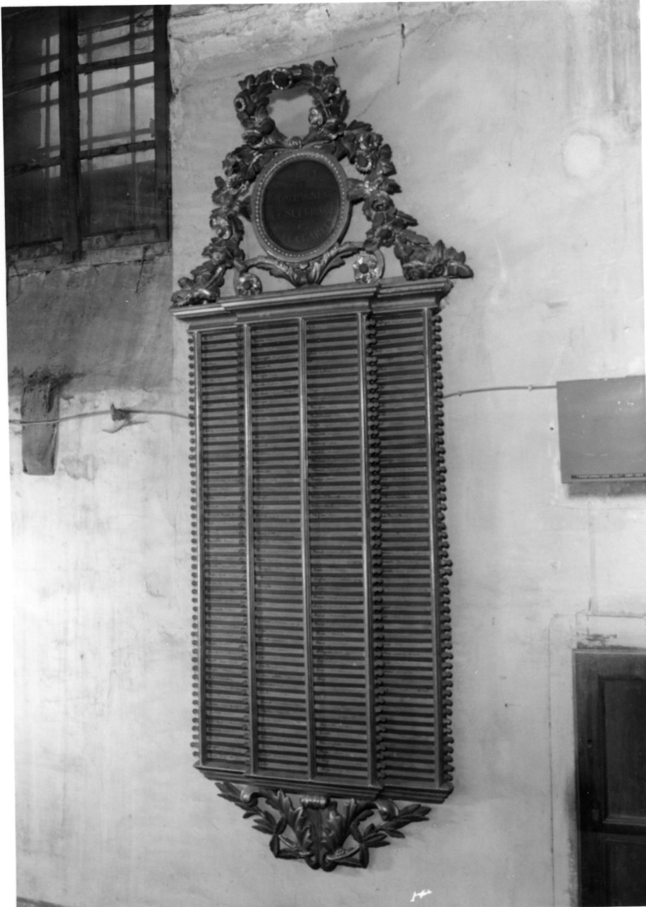 tabella di confraternita, serie - bottega piemontese (seconda metà sec. XVIII)