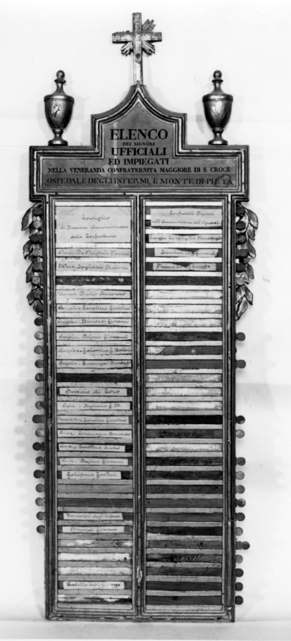 tabella di confraternita, opera isolata - bottega piemontese (prima metà sec. XIX)