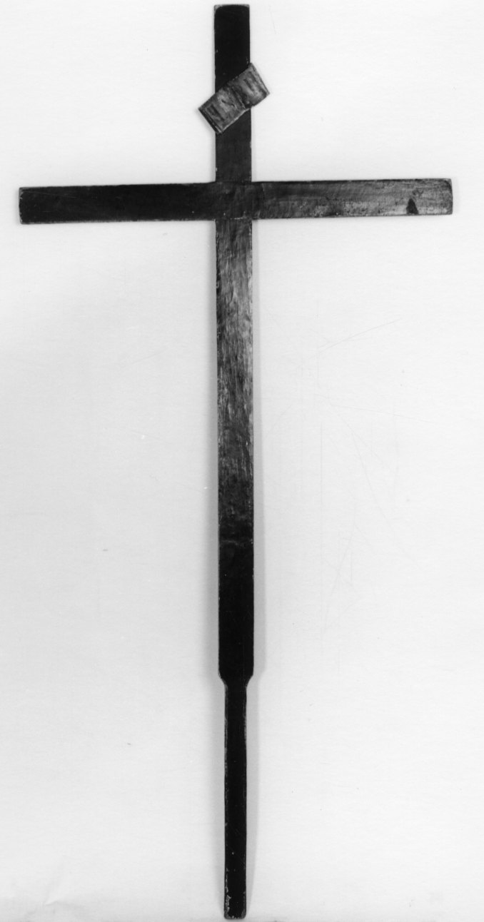 croce, opera isolata - bottega piemontese (fine/inizio secc. XVIII/ XIX)