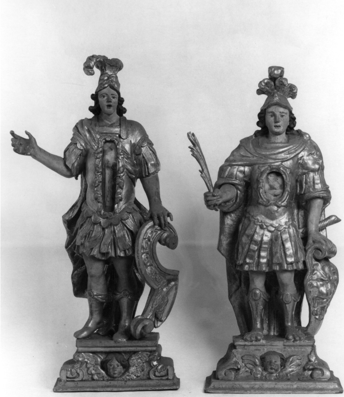 coppia di martiri (reliquiario - a statuetta, serie) di Sagone Giacomo (fine sec. XVII)