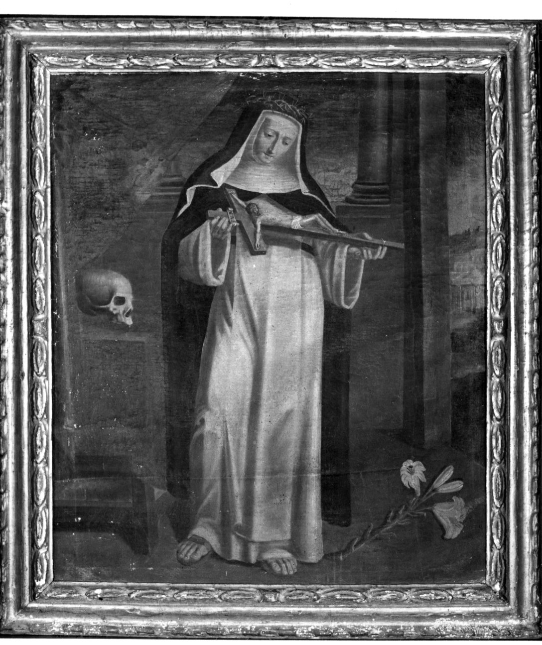 Santa Rita da Cascia (dipinto, opera isolata) - ambito piemontese (sec. XVII)