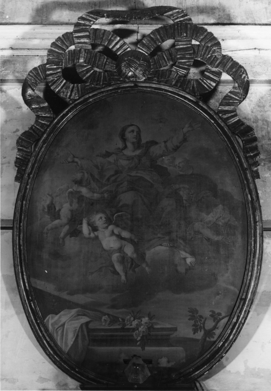 assunzione della Madonna (dipinto, opera isolata) - ambito piemontese (sec. XVIII)