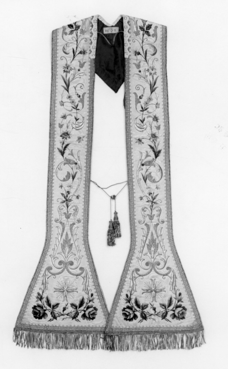 stola, opera isolata - manifattura italiana (sec. XIX)