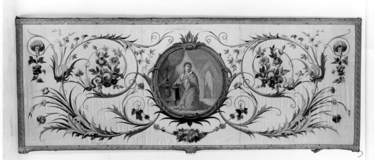 Santa Elisabetta d'Ungheria (paliotto, opera isolata) di Cera Giovanni - manifattura italiana (ultimo quarto sec. XIX)