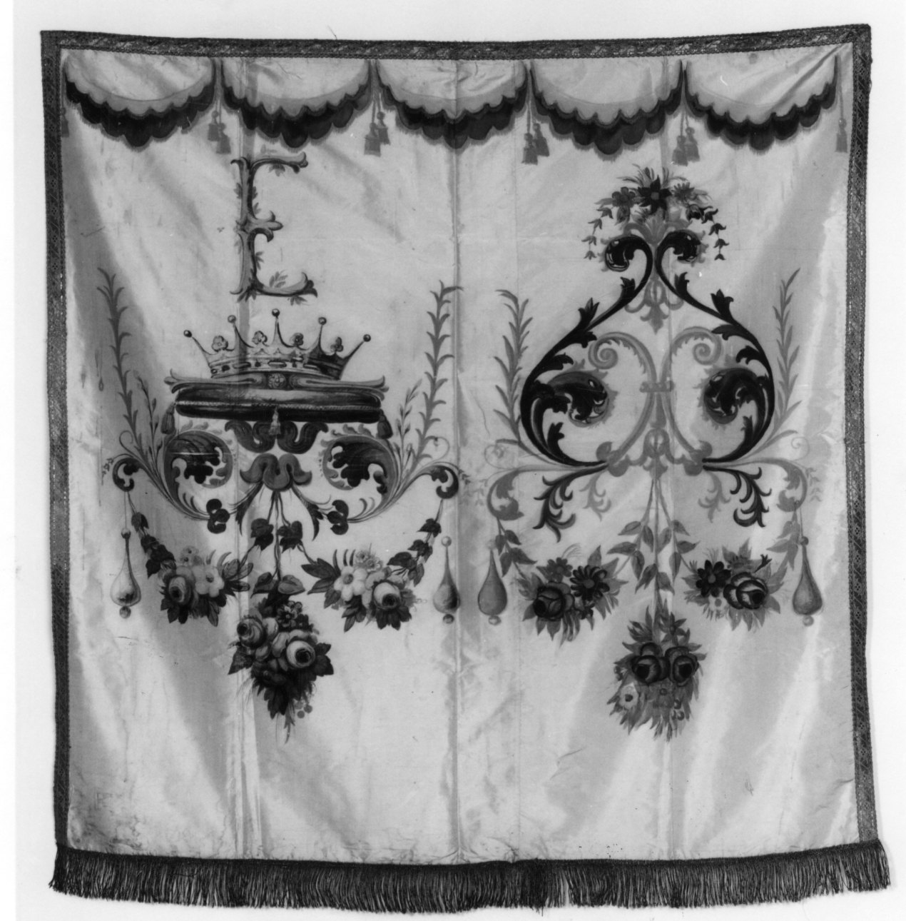 cortina, opera isolata - manifattura italiana (sec. XIX)