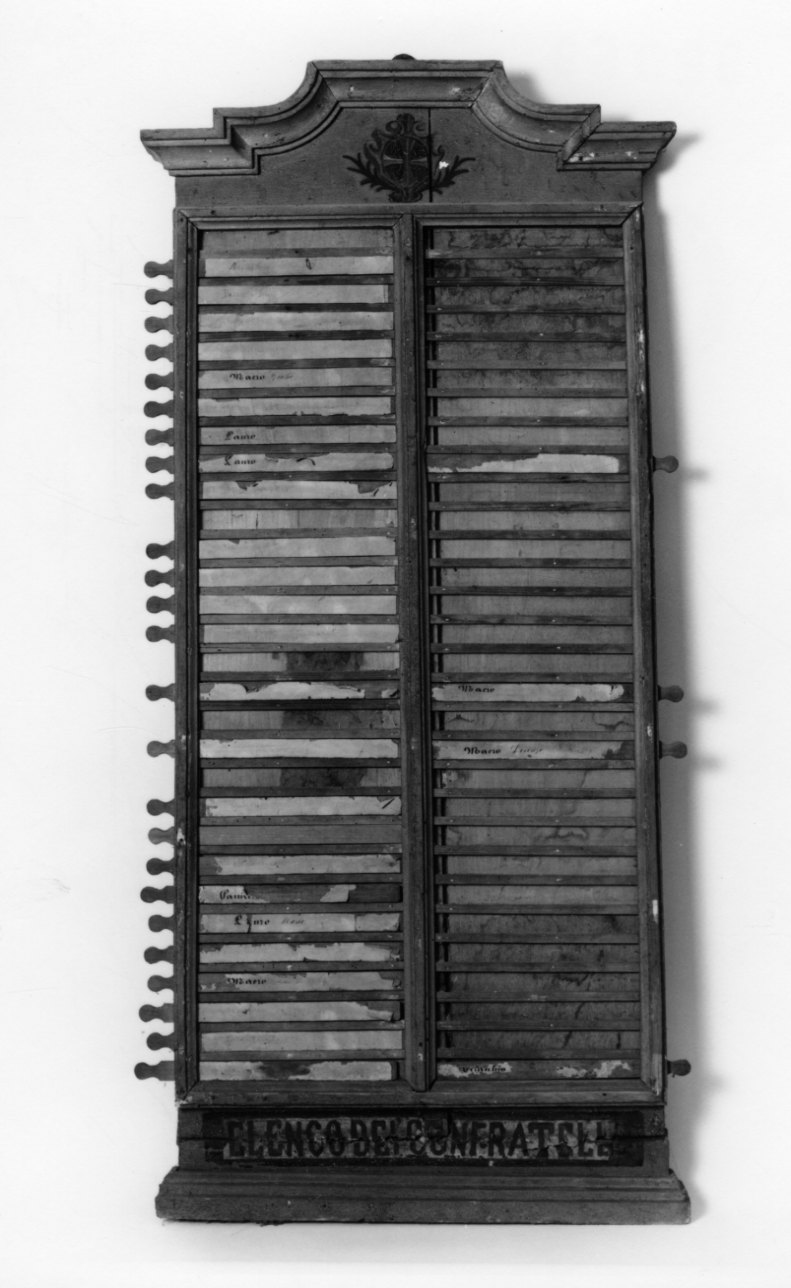 tabella di confraternita, opera isolata - bottega piemontese (prima metà sec. XIX)