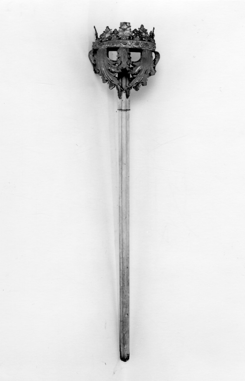 candelabro portatile, serie - bottega piemontese (prima metà sec. XIX)