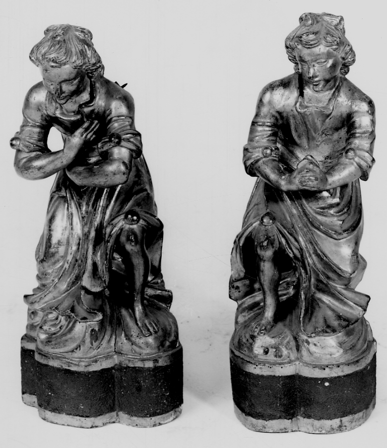 angelo (scultura, serie) - bottega piemontese (sec. XVIII)