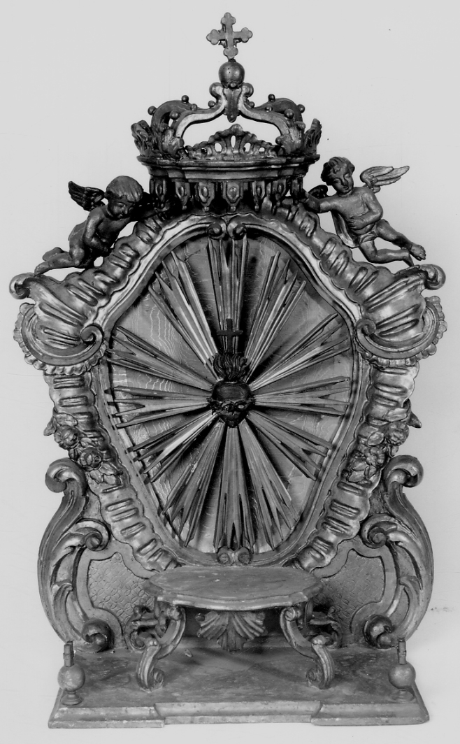 tronetto per esposizione eucaristica, opera isolata - bottega piemontese (sec. XVIII)