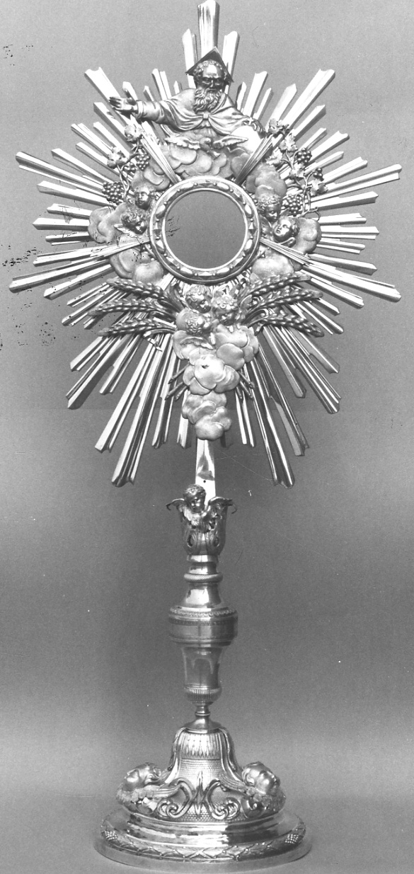ostensorio - a raggiera, opera isolata di Duretti Giovanni (primo quarto sec. XIX)