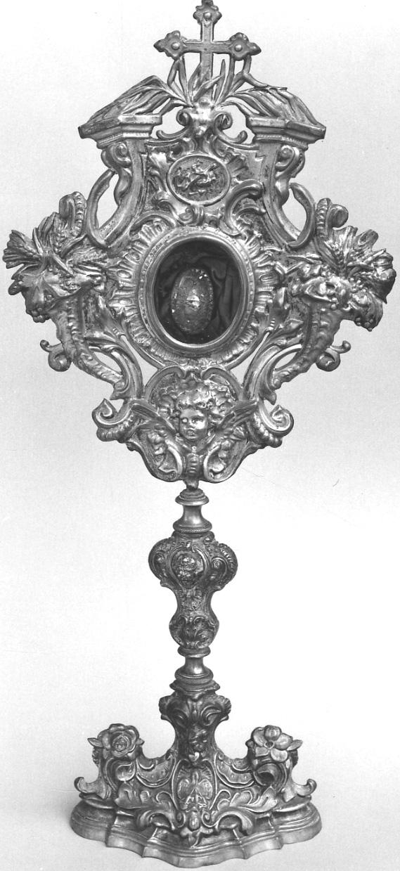 reliquiario - a ostensorio, opera isolata di Bertarelli Fratelli Ditta (fine sec. XIX)