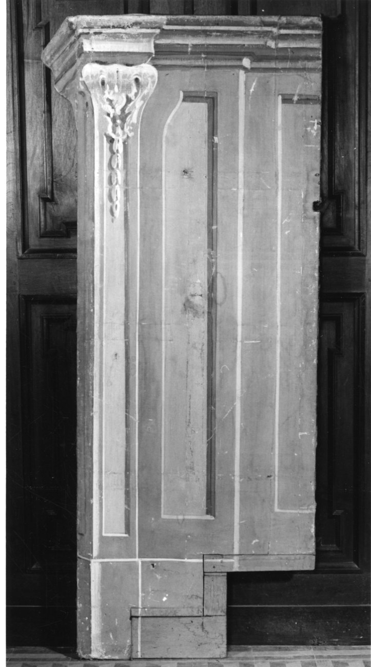 motivi decorativi architettonici (dipinto, elemento d'insieme) - ambito piemontese (sec. XIX)