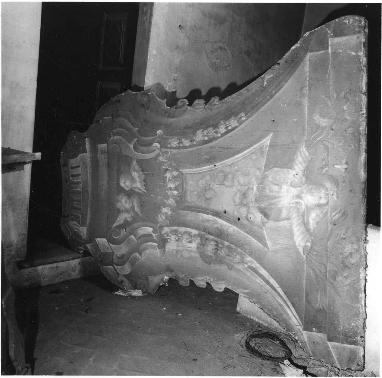 motivi decorativi architettonici (dipinto, elemento d'insieme) - ambito piemontese (sec. XVIII)