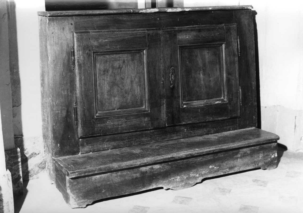 inginocchiatoio, opera isolata - bottega piemontese (sec. XVII)