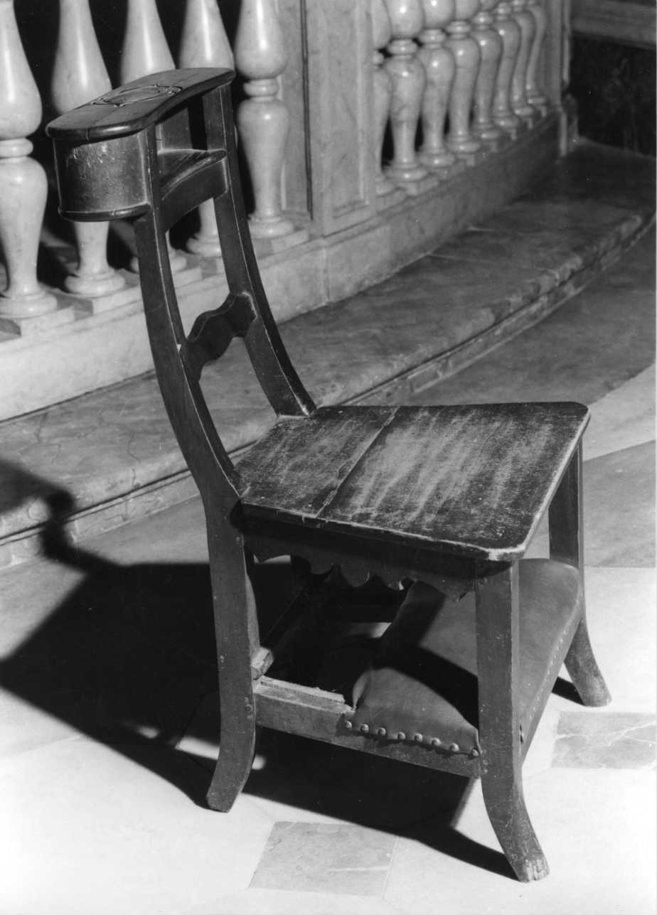 sedia-inginocchiatoio, opera isolata - bottega piemontese (sec. XIX)