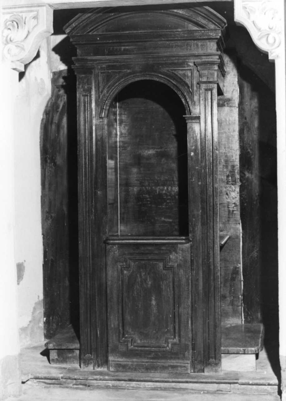 confessionale, opera isolata - bottega piemontese (seconda metà sec. XVIII)