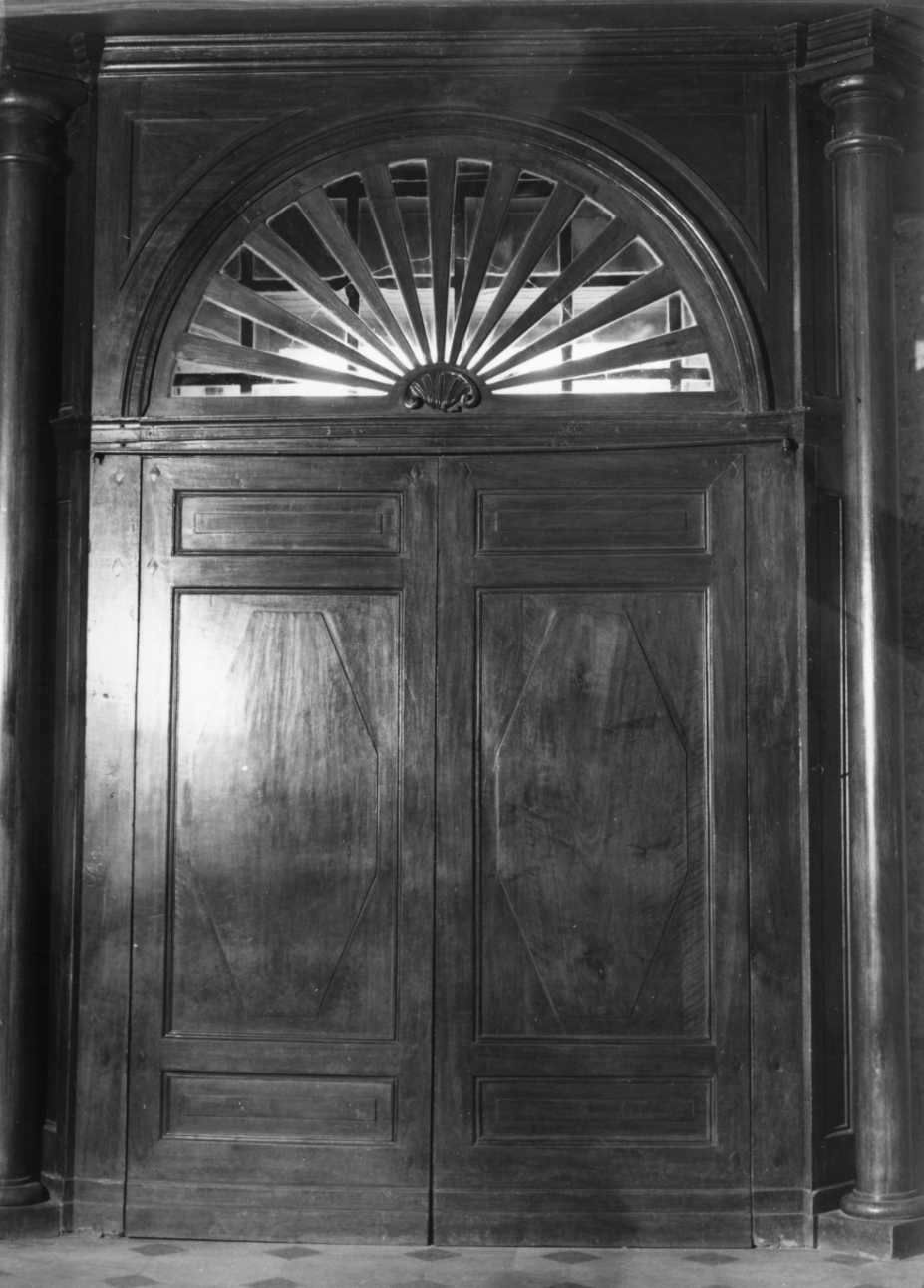 bussola d'ingresso, opera isolata - bottega piemontese (sec. XIX)