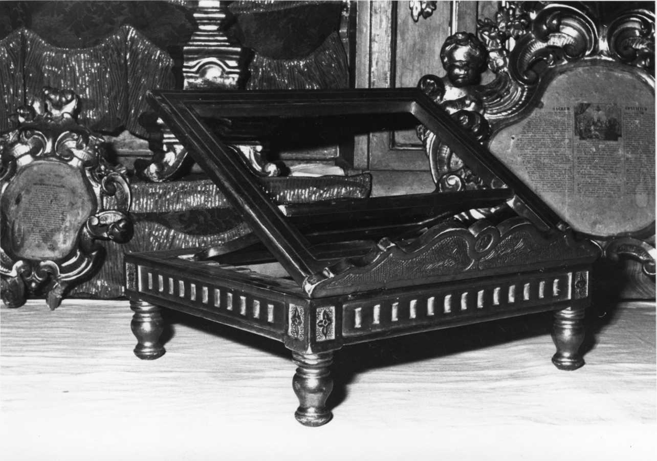 leggio d'altare, opera isolata - bottega piemontese (sec. XIX)