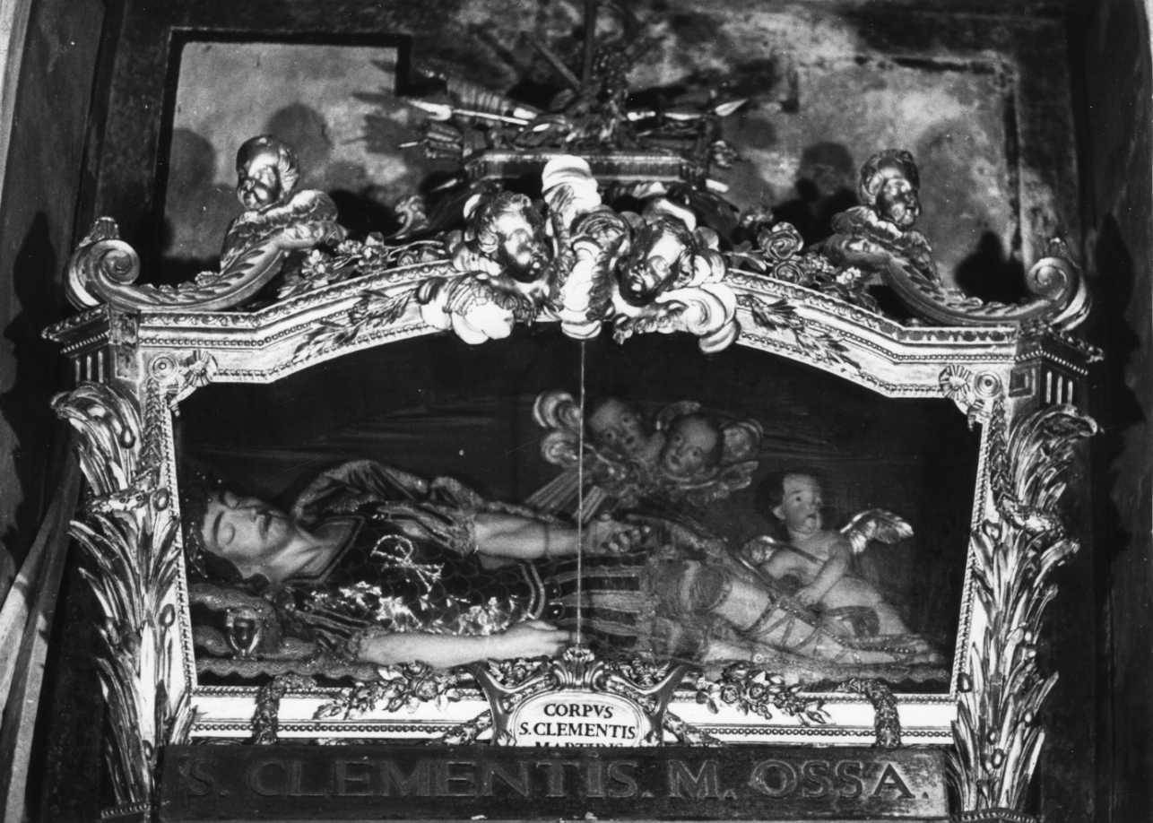 reliquiario a teca - a urna, opera isolata - bottega piemontese (ultimo quarto sec. XVIII)